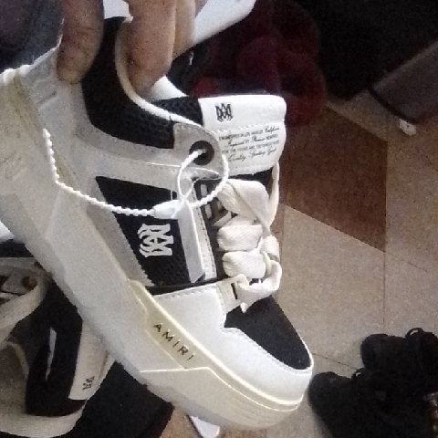 Amiri Monochrome Logo Sneakers